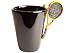 Tasse à Café Noire Tennis fait à la main (10cm x 8cm)