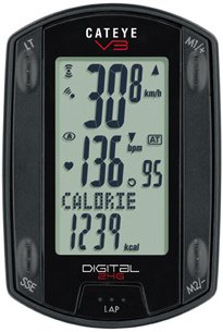 Buy Cateye CC-TR300TW Triple Wireless Cadence and Heart Rate Bicycle Computer by Cateye