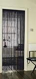 Tassell Fringe Door Curtain Divider Black 90 x 200