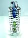 Murano Glass Rainbow Crystal Sommerso Black Line Sprial Glass Vase TN0504