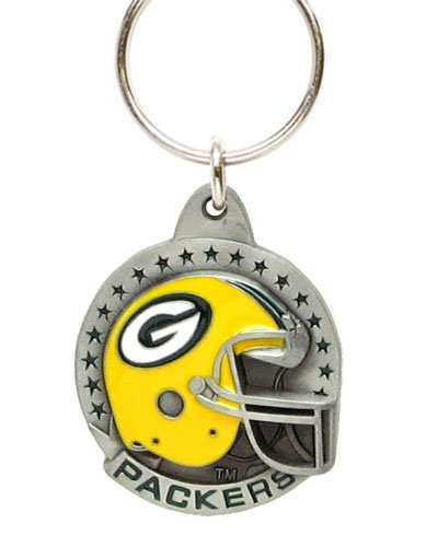 Green Bay Packers NFL Pewter Helmet Key Ring