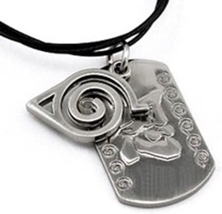Uchiha Itachi's Mark&amp;konoha Mark Double Metal Pendants Necklace Hot