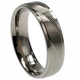 Titanium ring w/ matte and shiny polish - Width: 6mm