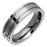 Jelena Classic Titanium Band with Double Groove