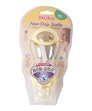 Nuby Standard Contour Non-Drip Bottle - 7oz - Purple