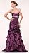 #1341 Strapless Ruffle Pageant Evening Prom Gown