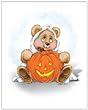 Halloween Bear (Jack-O-Lantern) - Children's Wall Art and Nursery Wall D��cor