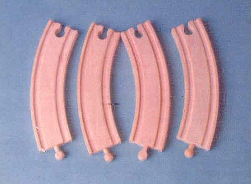 Childrens Toyshop  Toys : Curved Track - 4 Pieces