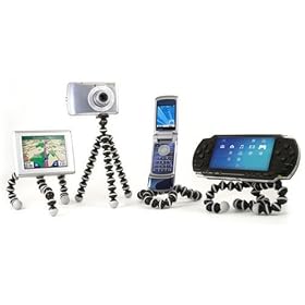 Joby GP1-M1EN Gorillapod GoGo Flexible Tripod with Suction Cup & 2 Adhesive Clips (Grey)
