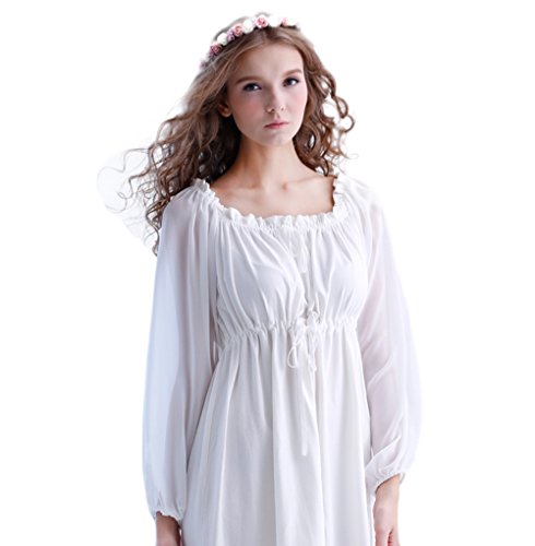 ASAPS レディース パジャマ ネグリジェ ワンピース 夏 ルームウェア 長袖 半袖 ツルツル プリンセス 姫系 レース