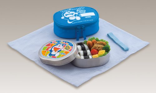THERMOS ドラえもんランチ&ボトルセット 【Amazon.co.jp限定】 真空断熱ストローボトル FDR-550FD BL&フレッシュランチボックス DBR-280D LG