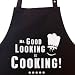 Mr. Good Looking is Cooking - Kochschürze, Latzschürze mit verstellbarem Nackenband und Seitentasche - Die Geschenkidee!