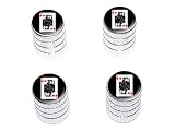 Jack of Hearts - Playing Cards - Tire Rim Valve Stem Caps - Aluminum