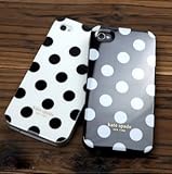Designer Black Polka Dot White iPhone 4 Hard Case of TOP QUALITY in Retail  ....