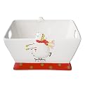 Oneida Snowman Large Square Bowl with Handles