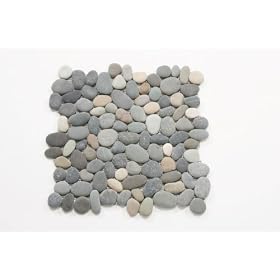 Pebble Stone Tile Multi Mix Pebble 12x12