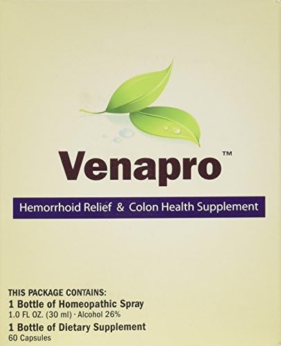 Venapro Colon Health and Hemorrhoid Kit ~ 1 Month Kit by Venapro