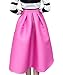 Face N Face Women's High Waisted A Line Pleated Full Midi Skirt with Pockets
