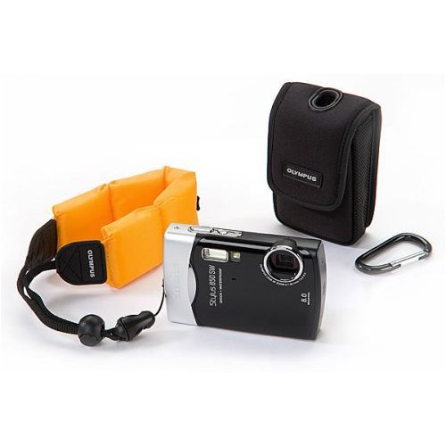 Olympus Stylus 850SW 8MP Digital Camera with 3x Optical Zoom with Case kit (Black)
