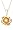 14k Yellow Gold Diamond Rose Pendant (.03 cttw, J Color, I2 Clarity), 18
