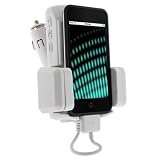 Apple Ipod 5-in-1 White Fm Transmitter Car Kit and Car Charger for Ipod 3rd, 4th, 5th Generation, Mini, Photo, U2, Nano, Video, Classic, Touch