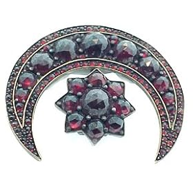 Antique Garnet Brooch by Antique and Estate Jewelry