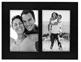 Linear Black Picture Frame 3.5x5" Split Double
