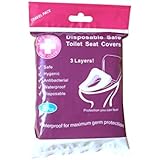 Personal Stronger & thicker Safe Antibacterial Waterproof Toilet Seat Covers, Travel Pack 5pcs,Disposable. Adults(& children 6+)Premium Quality