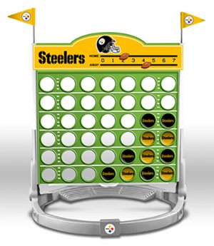 Buy Pittsburgh STEELERS NFL Connect Four 4 Board Strategy Game by Promotional Partners