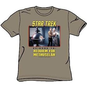 Star Trek REQUIEM FOR METHUSELAH Episode 76 Adult Safari Green T-shirt