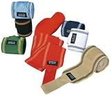 4er Set Kombi- Bandage Pferd -Elastikfleece-, Stretch, Länge 3m, rot, grün, weiß, beige, blau, schwarz