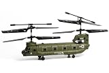 Lujex(TM) Syma S026G Helikopter Heli 3 Kanäle Infrarot-Steuerung Indoor Outdoor Mini Boeing CH-47 Chinook Hubschrauber mit GyroX10Stücke(Achtung, Achtung