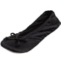 ISOTONER Women's Classic Satin Ballerina - Large Black