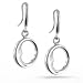 Bling Jewelry Man in the Moon Sterling Silver French Wire Earrings [Jewelry]