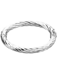 Sterling Silver Hinged Bangle