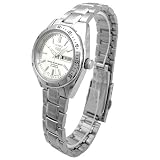 日本逆輸入 海外モデル SEIKO セイコー SEIKO 5 セイコー5 デイデイトカレンダー搭載 自動巻 手巻 腕時計 レディースウォッチ ホワイトシルバー文字盤 SYMH05K1