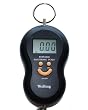 Black Digital Luggage Scale 40kg, 88lb, 1410oz with Built in Temperature Thermometer