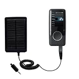 Solarbetriebenes Taschenaufladegerät für wiederaufladbaren externen Akkusatz für Coby MP707 Video MP3 Player - benutzt Gomadic TipExchange Technologie