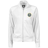 NBA adidas Denver Nuggets Ladies White Full Zip Track Jacket (Medium)