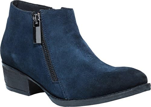 Cavalone Saga Women's Suede Leather Pointed Toe Ankle Booties, Navy, 37