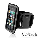 【CR-Techオリジナル】iPhone4/4S/3G/3GS/iPod touch対応 スポーツ アームバンド（ブラック）