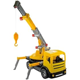 Lena - 02176 - Camion avec bras t�l�scopique de portage - 105 x 62 cm