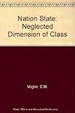 The nation state : the neglected dimension of class