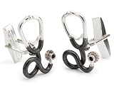 41iZB98kQRL. SL160  Medical Stethoscope Cufflinks   Medical Themed Formal Wear   Cufflinks