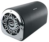 Audiobahn ATB12AJ 120W RMS, 12-Inch Amplified Ported Flat Bottomed Bass Cylinder Subwoofer Enclosure
