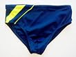 Mens Seamless Front Bikini Swimsuit in Navy/NeonYellow and Royal/Lime. Sizes S-XL