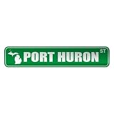  PORT HURON ST  STREET SIGN USA CITY MICHIGAN
