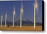 Wind Turbines, Pincher Creek, Alberta Canvas Print / Canvas Art - Artist John Sylvester