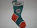MIAMI DOLPHINS 17" Plush CHRISTMAS STOCKING with Team Logo & Team Colors