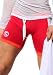Rufskin -Duarte - Ultimate Fighting Inspired Long Cotton Workout Shorts - Red or Black